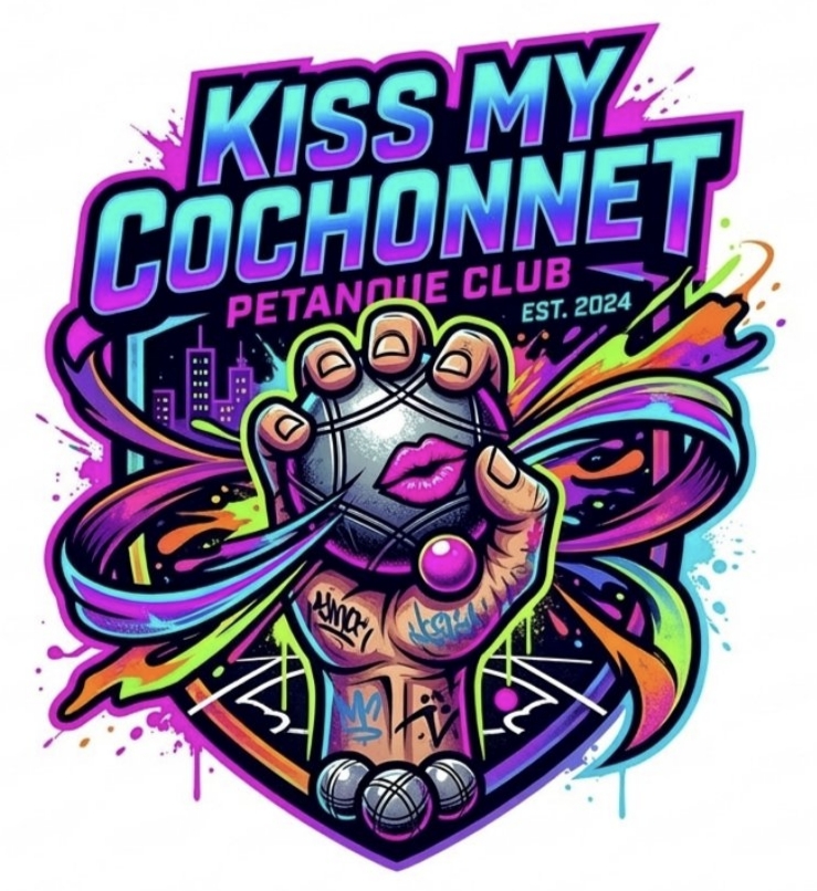 Kiss my cochonnet Logo